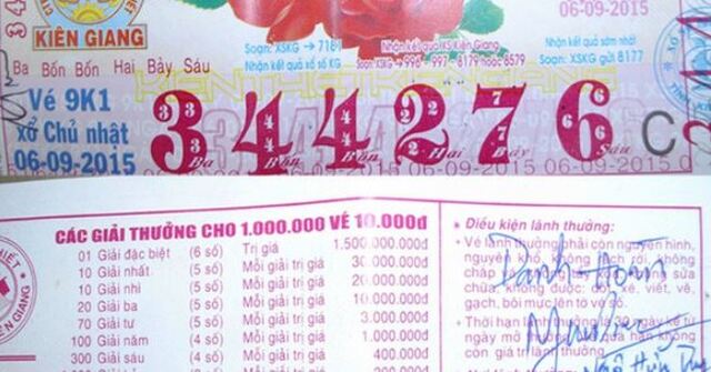 Trúng số giải 3 được bao nhiêu tiền? Trúng giải 3 có phải đóng thuế?